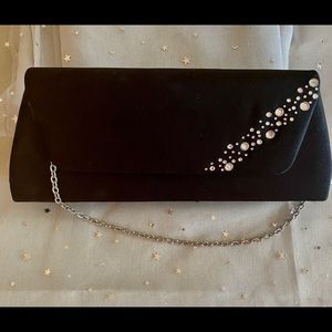 Black cocktail hand bag